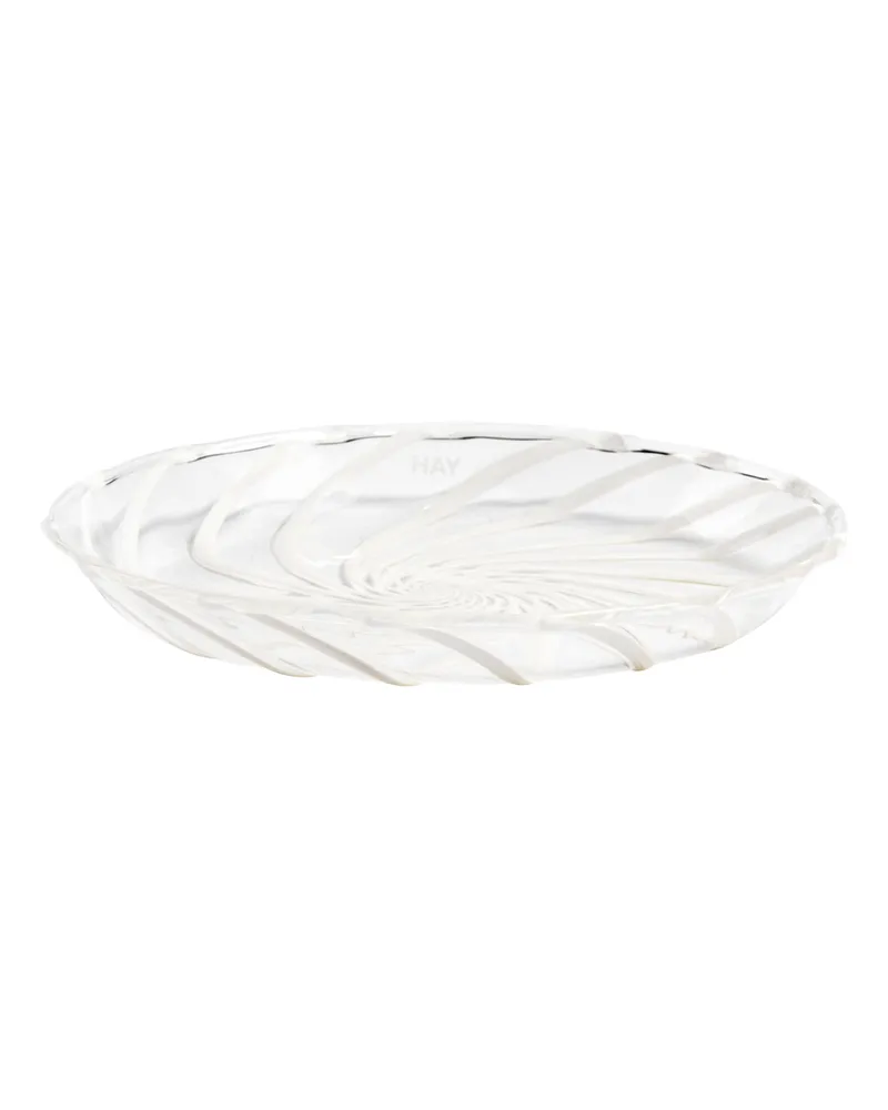 Hay Glasteller Spin - Transparent - Borosilikatglas 