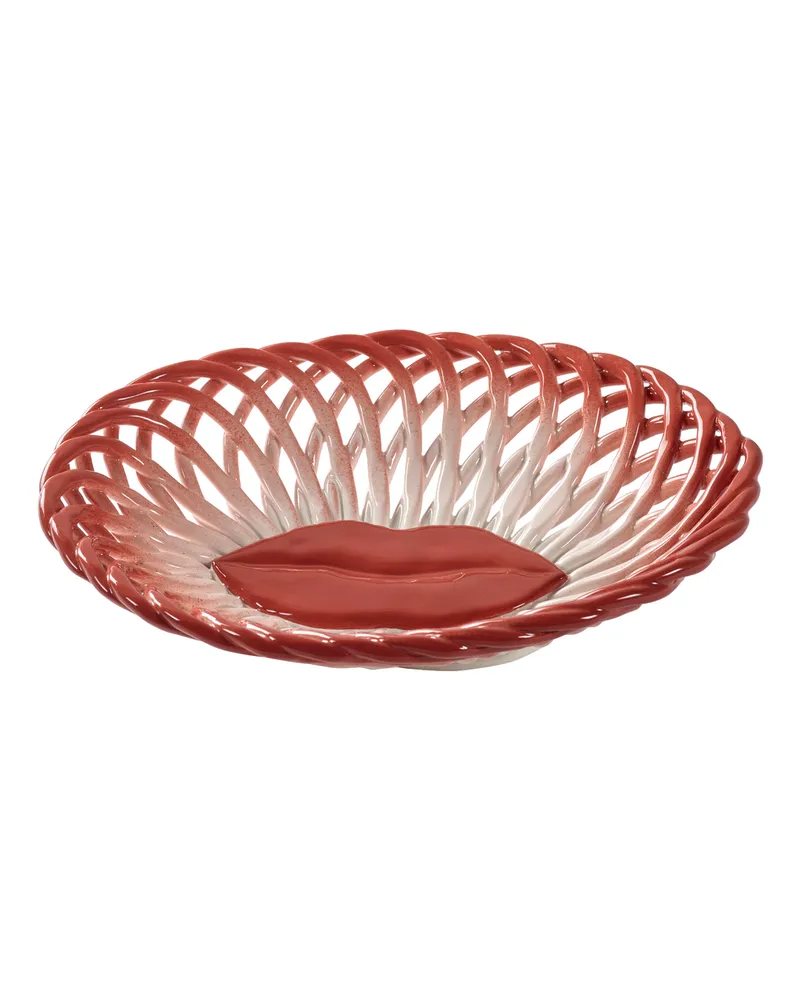 Serax Korb Les objets Moulversants - Weiß - emaillierter Sandstein - Designer Wouters & Hendrix 