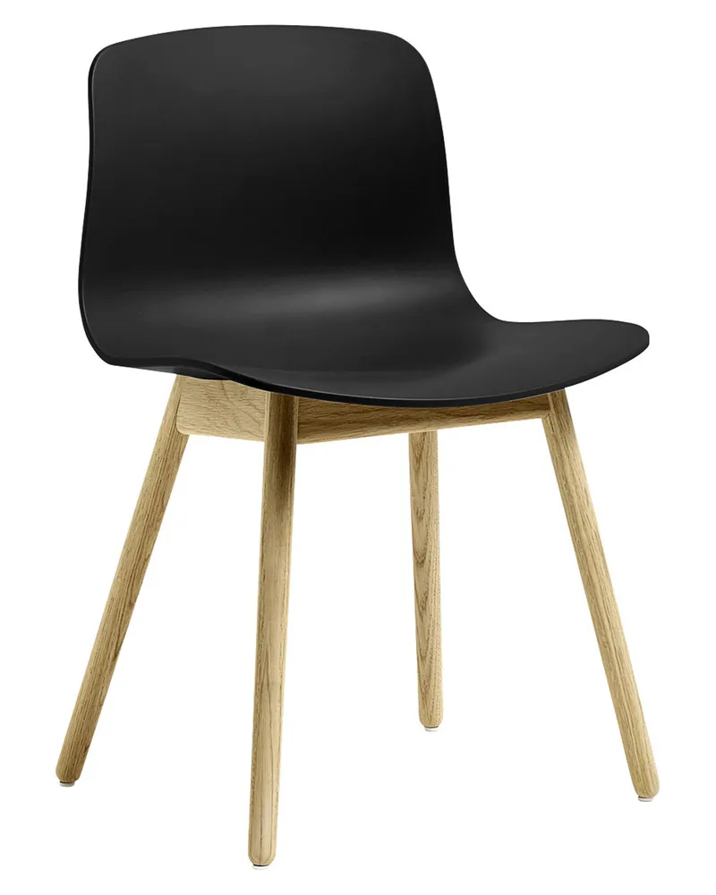 Hay Stuhl About a chair - Schwarz - Recyceltes Polypropylen - Designer Hee Welling 