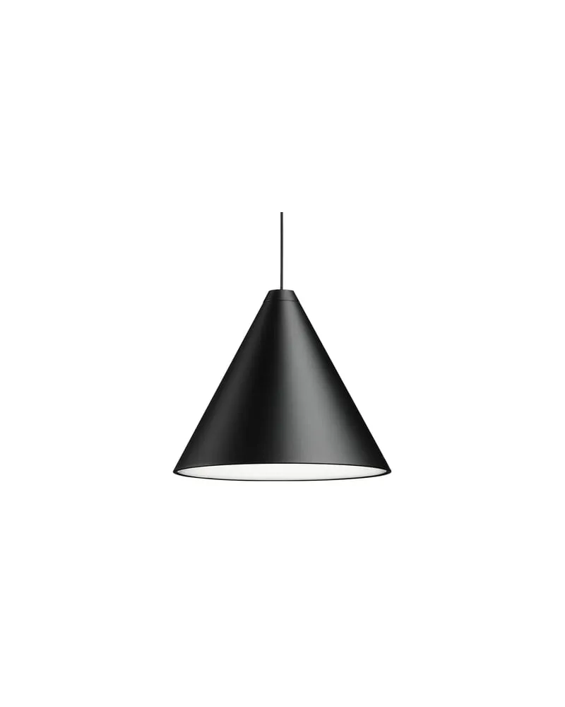 Flos Pendelleuchte String Light - Schwarz - bemaltes Aluminium - Designer Michael Anastassiades 