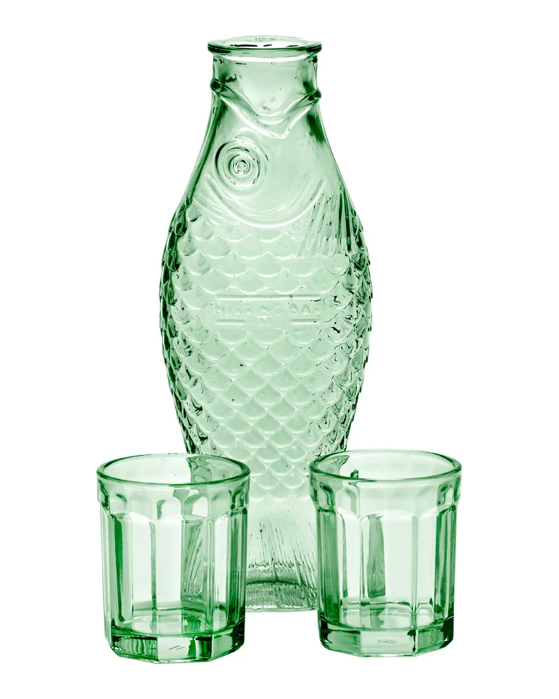 Serax Karaffe Fish & Fish - Blau - Glas - Designer Paola Navone 