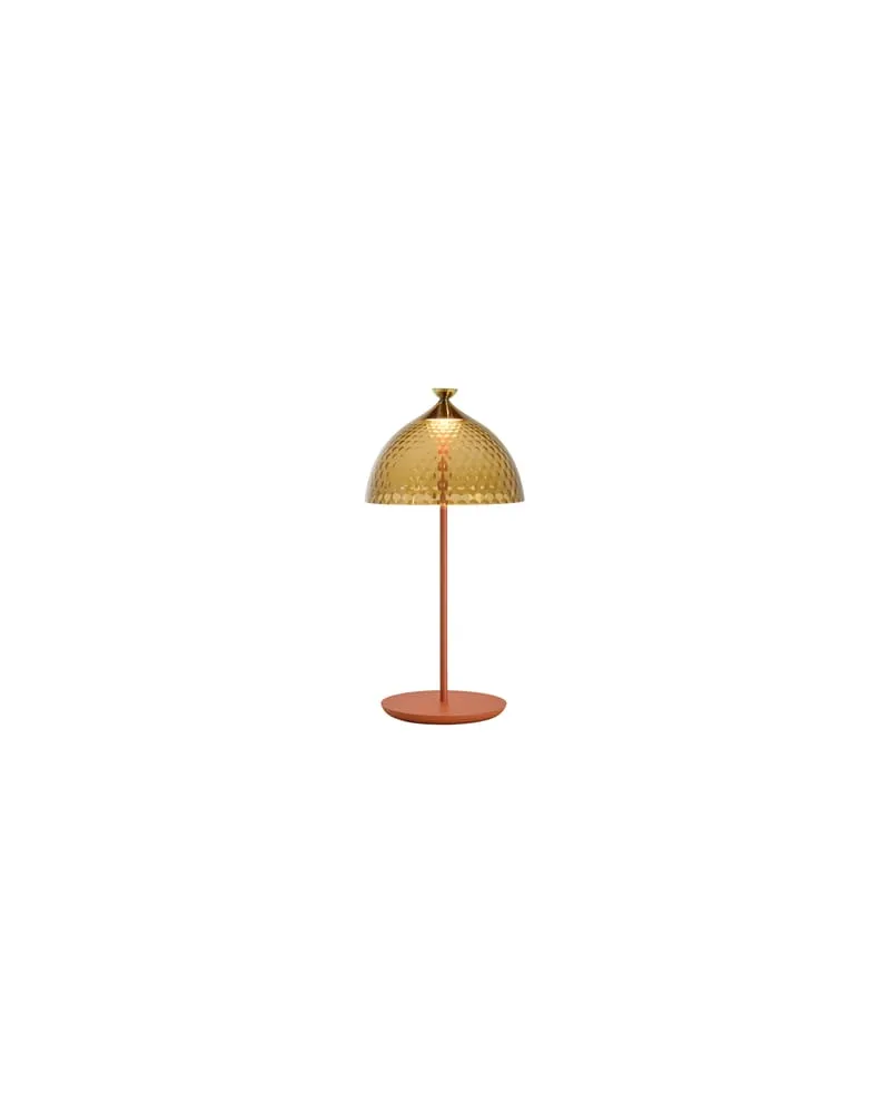 Kartell Tischleuchte Pumo - Orange - Aluminium - Designer Fabio Novembre 