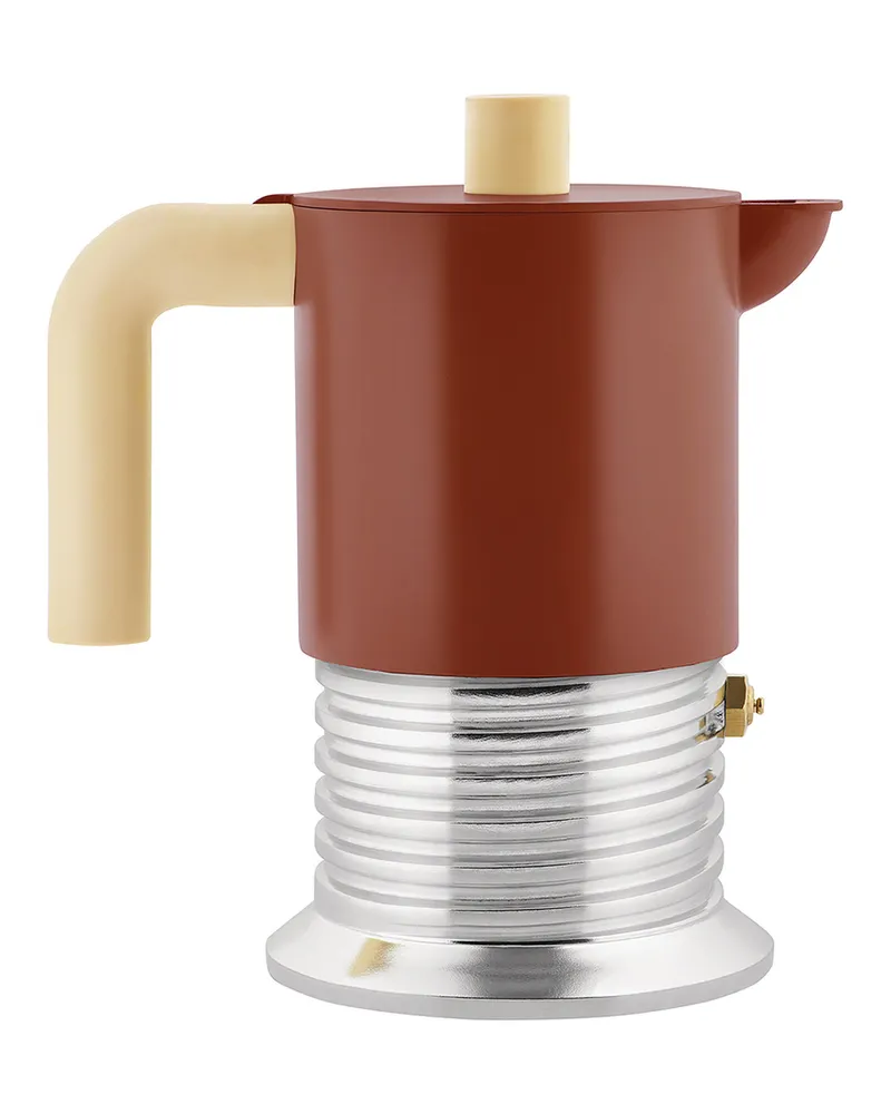 Alessi italienischer Kaffeebereiter Vite - Grün - Gegossenes Aluminium - Designer Philippe Malouin 