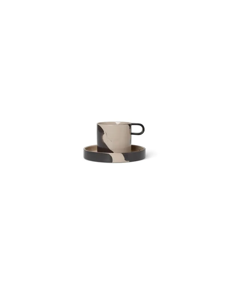 ferm LIVING Tasse Inlay - Beige - emaillierter Sandstein - Designer Trine Andersen 
