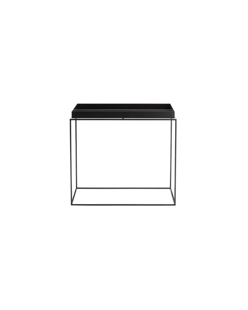 Hay Beistelltisch Tray - Schwarz - lackierter Stahl - Designer Hay Studio 