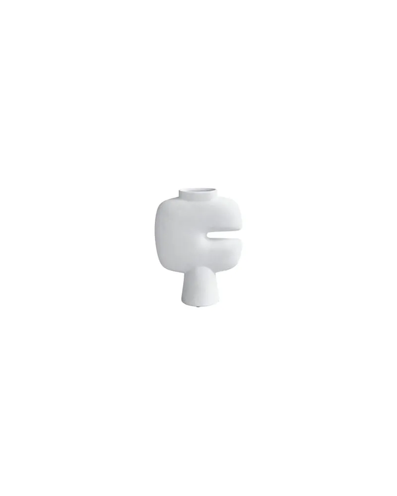 101 Copenhagen Vase Tribal - Weiß - Keramik - Designer Tommy Hyldahl 