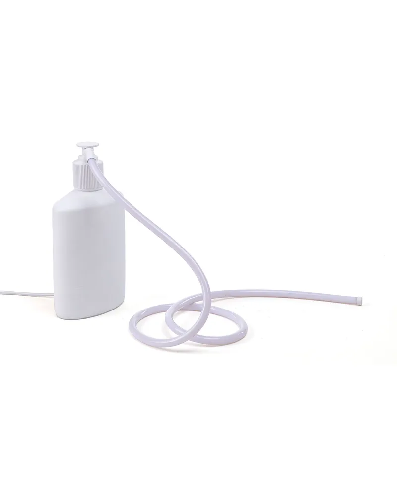Seletti Tischleuchte Daily Glow - Weiß - Silikon - Designer Alessandro Zambelli 