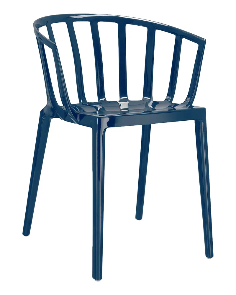 Kartell Stapelbarer Sessel Venice - Schwarz - Recyceltes thermoplast. Technopolymer - Designer Philippe Starck 