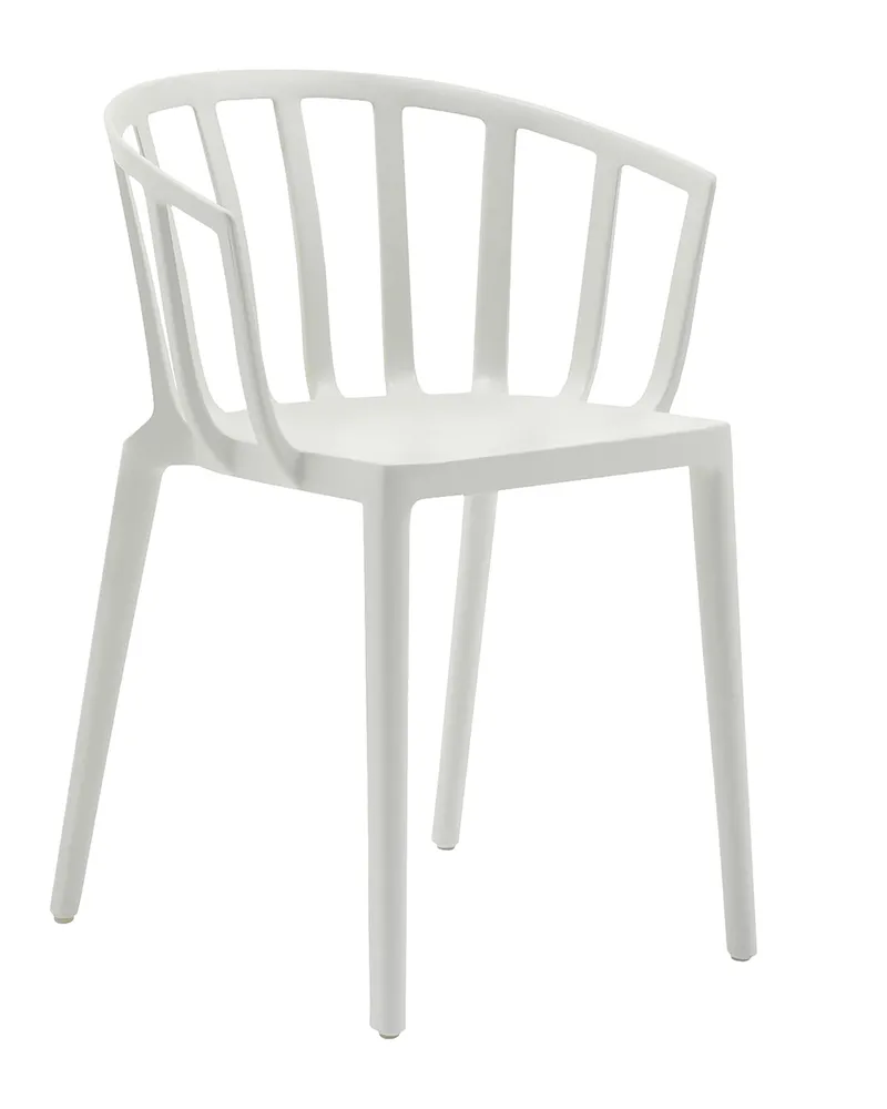 Kartell Stapelbarer Sessel Venice - Schwarz - Recyceltes thermoplast. Technopolymer - Designer Philippe Starck 