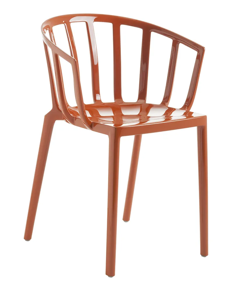 Kartell Stapelbarer Sessel Venice - Schwarz - Recyceltes thermoplast. Technopolymer - Designer Philippe Starck 