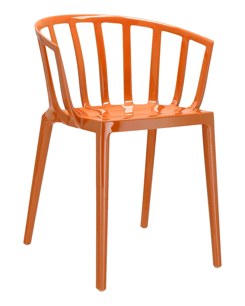 Kartell Stapelbarer Sessel Venice - Schwarz - Recyceltes thermoplast. Technopolymer - Designer Philippe Starck 