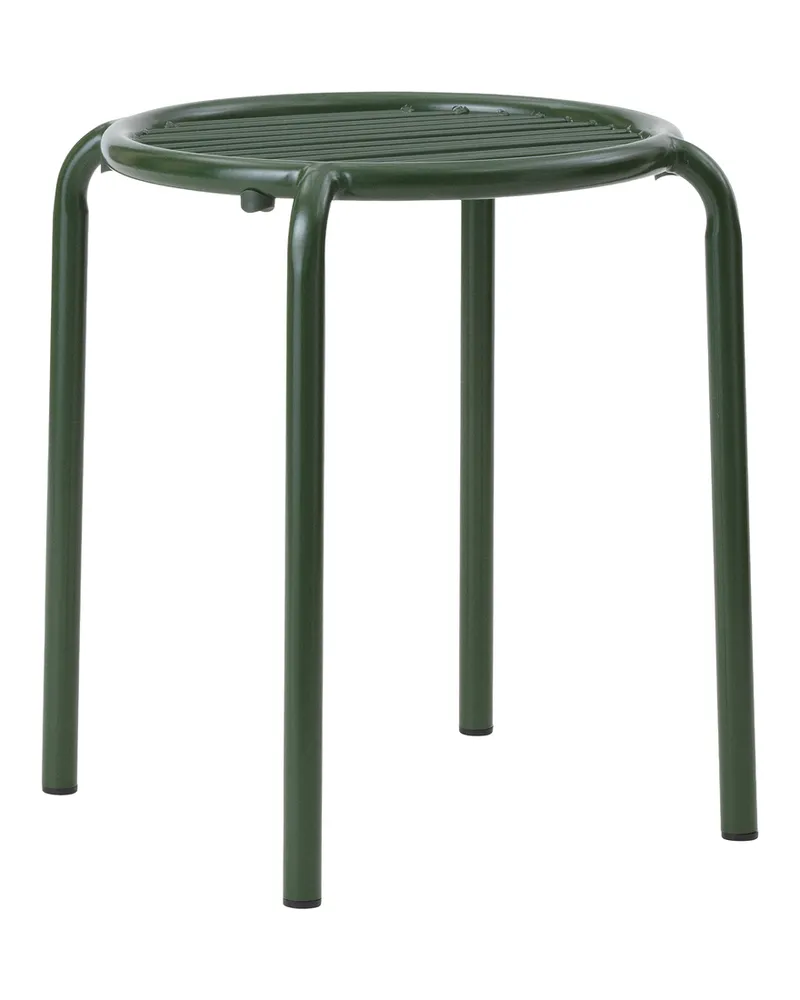 Normann Copenhagen Stappelbarer Hocker Vig - Schwarz - thermolackierter Stahl - Designer Simon Legald 
