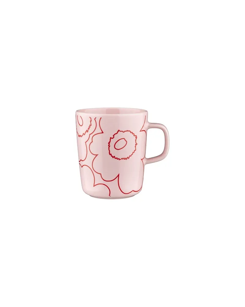 Marimekko Becher Piirto Unikko - Rosa - Sandstein - Designer Maija Isola 