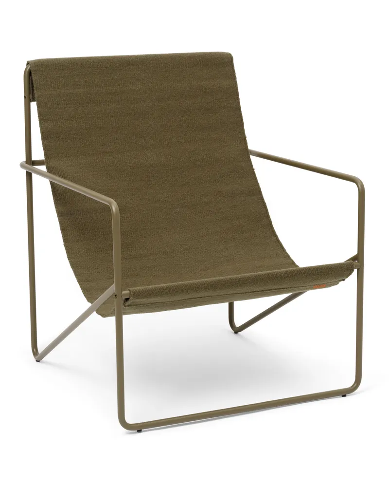 ferm LIVING Sessel Désert - Braun - Recycelter Stoff 