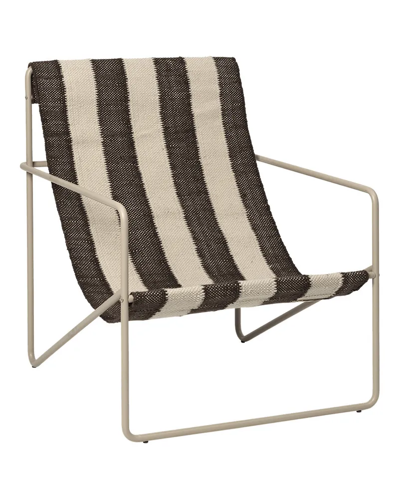 ferm LIVING Sessel Désert - Braun - Recycelter Stoff 