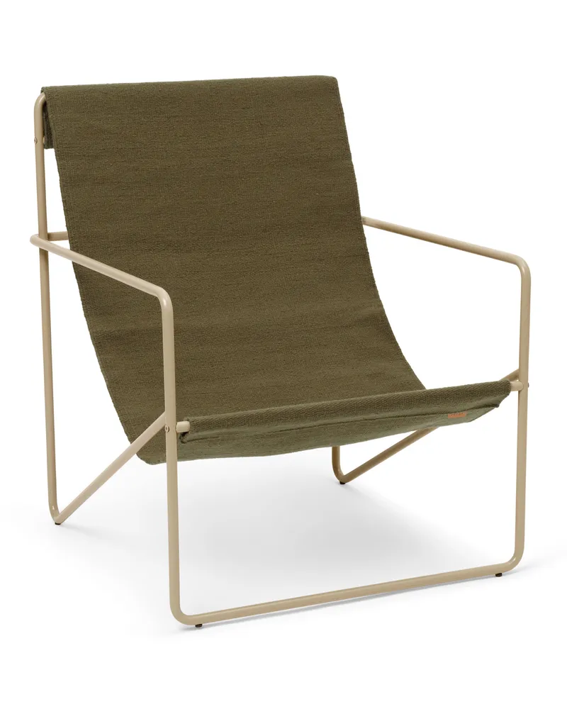 ferm LIVING Sessel Désert - Braun - Recycelter Stoff 