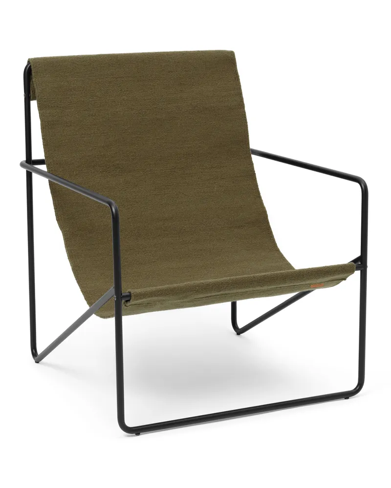 ferm LIVING Sessel Désert - Braun - Recycelter Stoff 