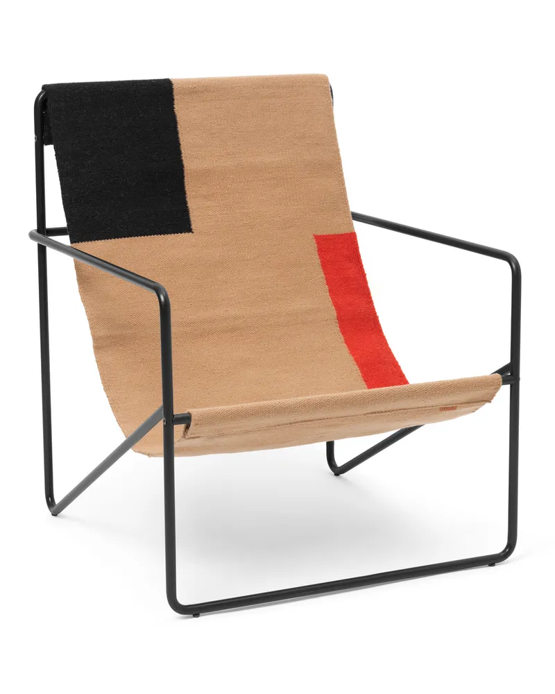 ferm LIVING Sessel Désert - Braun - Recycelter Stoff 