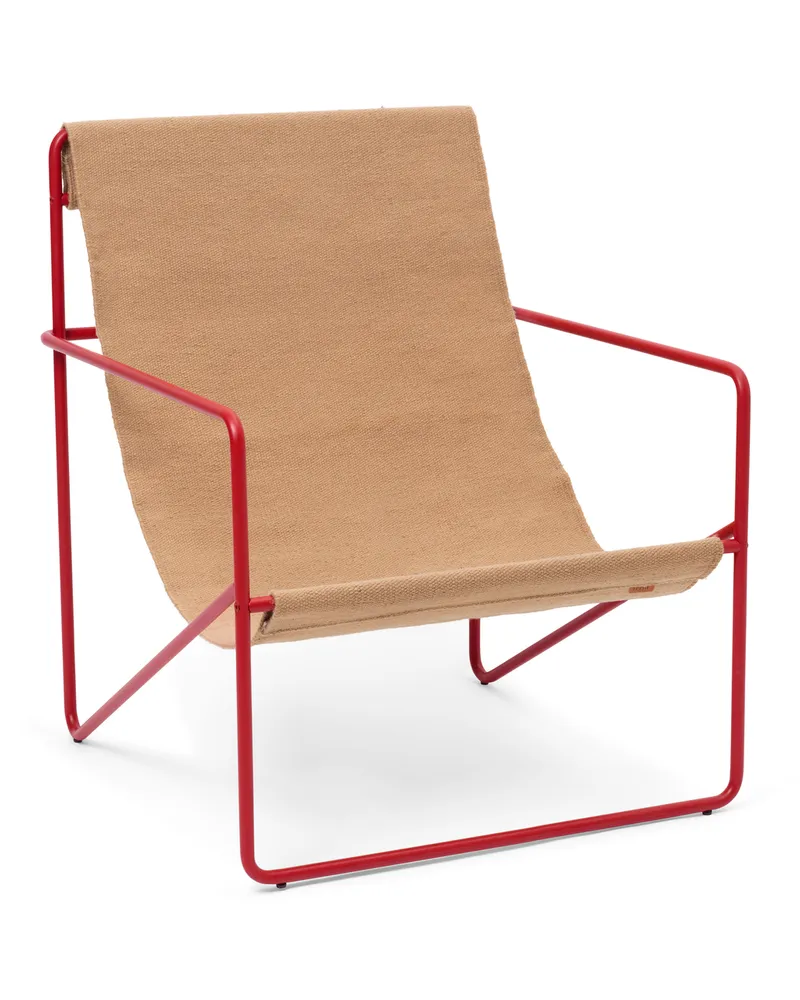 ferm LIVING Sessel Désert - Braun - Recycelter Stoff 