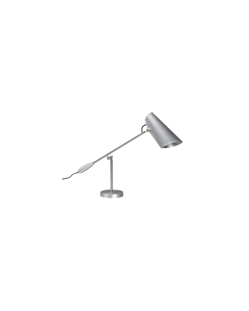 Northern Tischleuchte Birdy - Metall - gebürstetes Aluminium - Designer Birger Dahl 