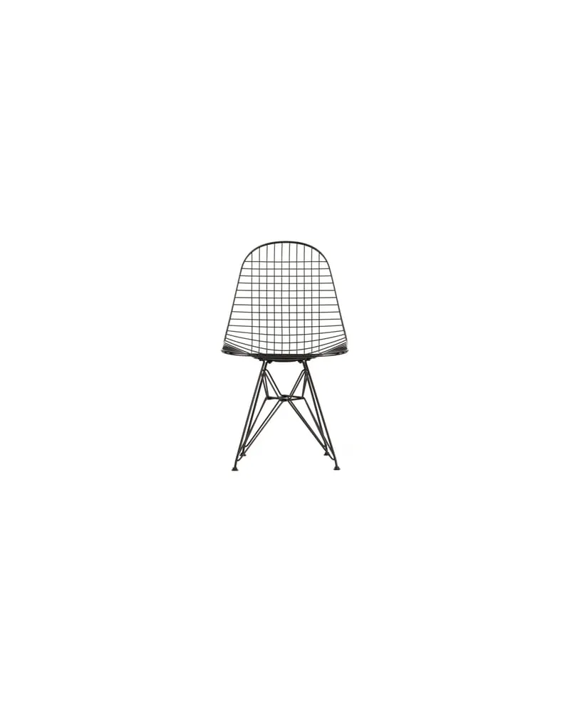 Vitra Stuhl Wire Chair - Schwarz - Epoxid-lackierter Stahl - Designer Charles & Ray Eames 