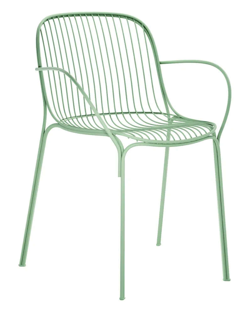 Kartell Sessel HiRay - Grün - bemalter galvanisierter Stahl - Designer Ludovica & Roberto Palomba 