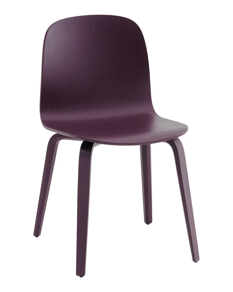 Muuto Stuhl Visu - Violett - Lackiertes Eschensperrholz - Designer Mika Tolvanen 