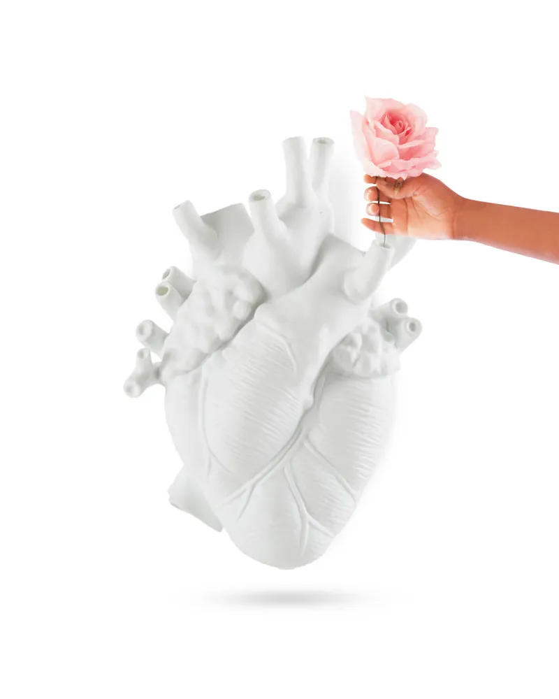 Seletti Vase Love in Bloom - Weiß - Harz - Designer Marcantonio 