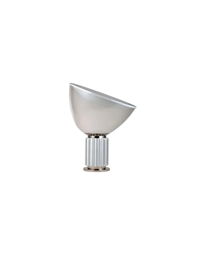 Flos Tischleuchte Taccia - Silber - Aluminium - Designer Pier Giacomo Castiglioni 