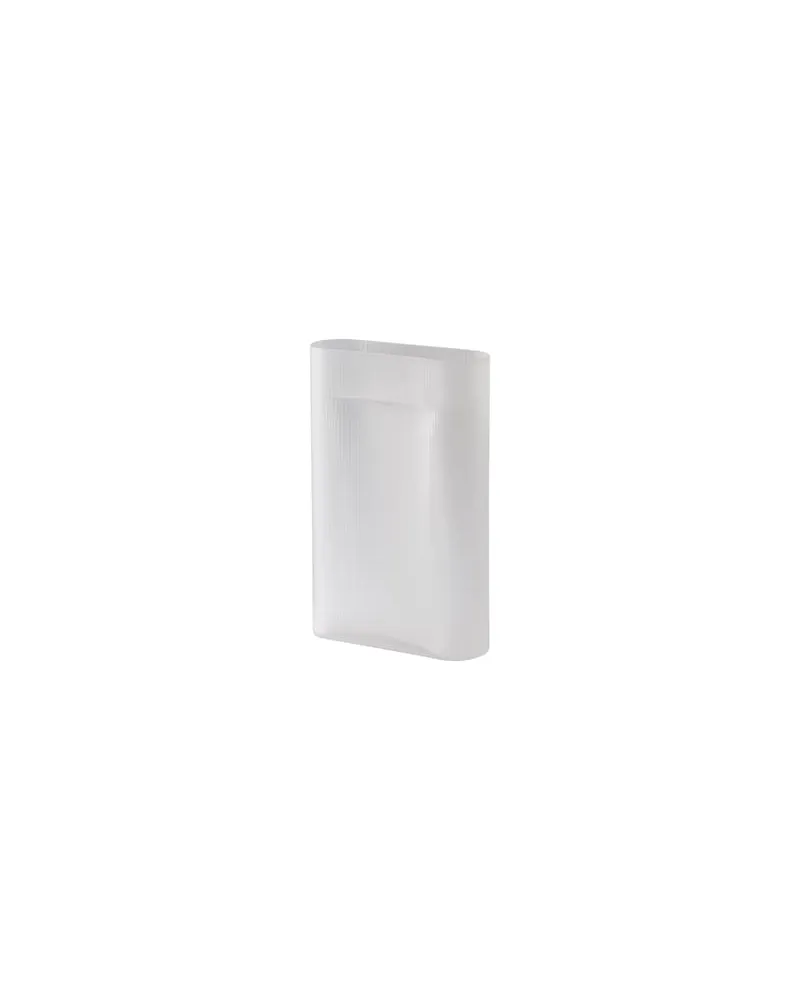 Muuto Vase Ridge - Weiß - Mattglas, mundgeblasen - Designer Studio Kaksikko 