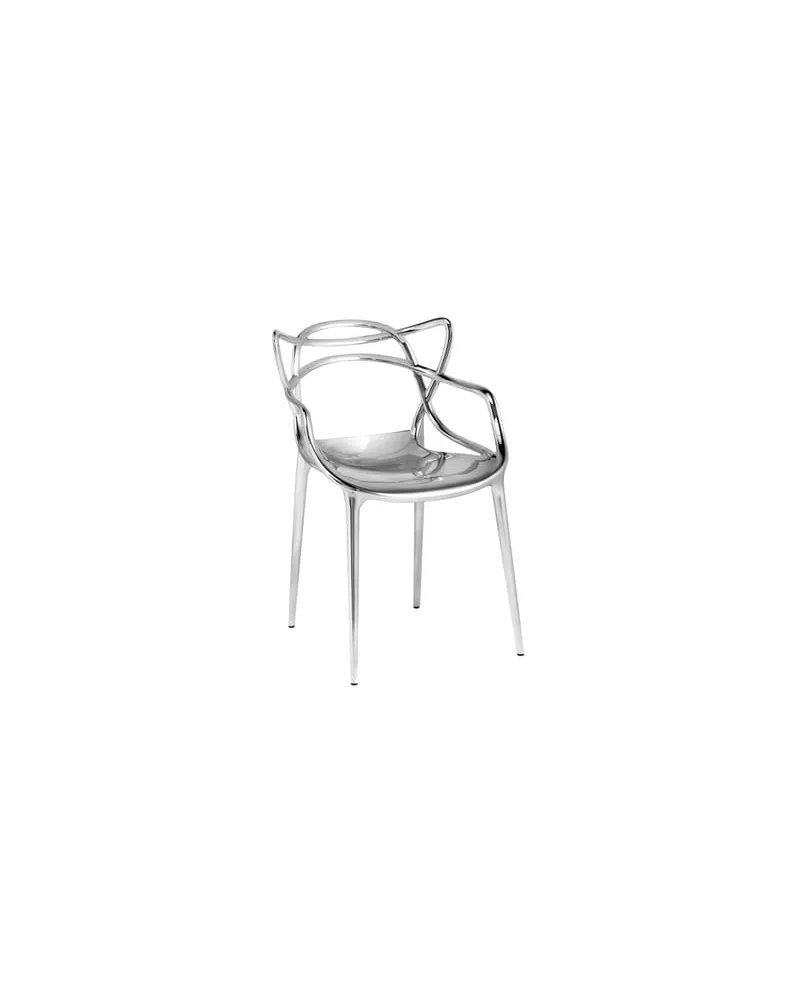 Kartell Stapelbarer Stuhl Masters - Metall - Recyceltes thermoplast. Technopolymer - Designer Philippe STARCK with Eugeni QUITLLET 