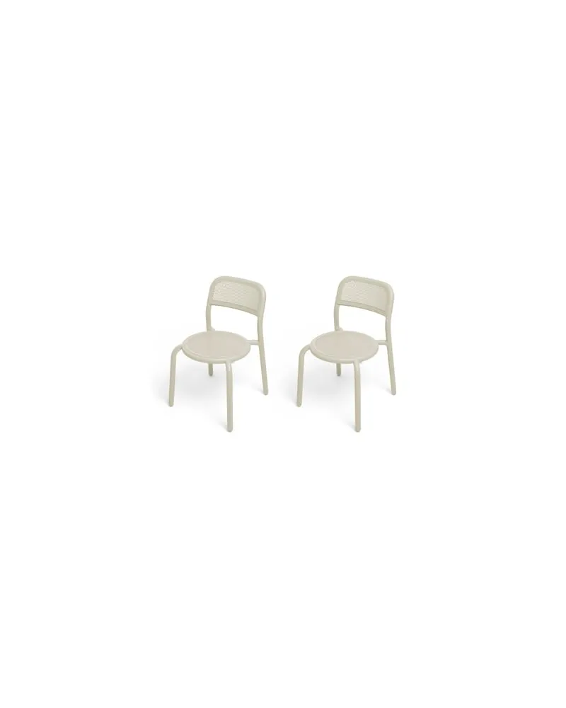 Fatboy Stapelbarer Stuhl Toní - Beige - Aluminium - Designer Erik Stehmann 
