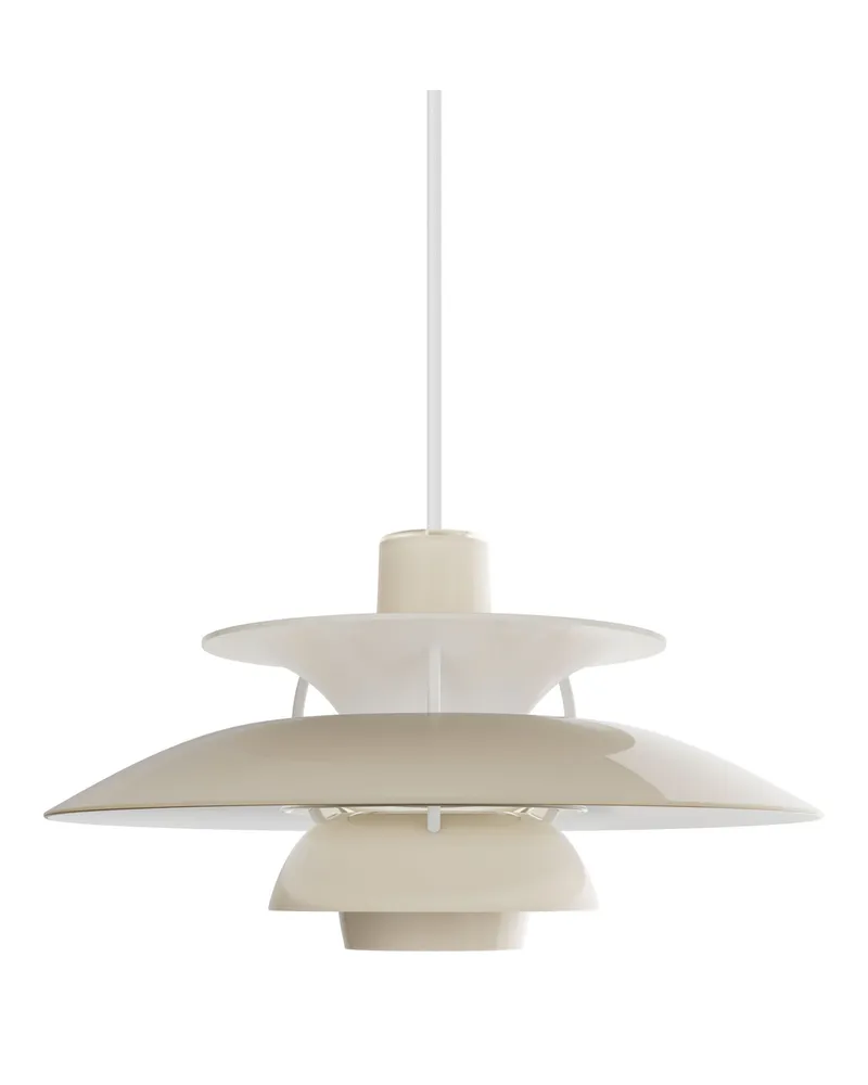 Louis Poulsen Pendelleuchte PH - Beige - PMMA - Designer Poul Henningsen 