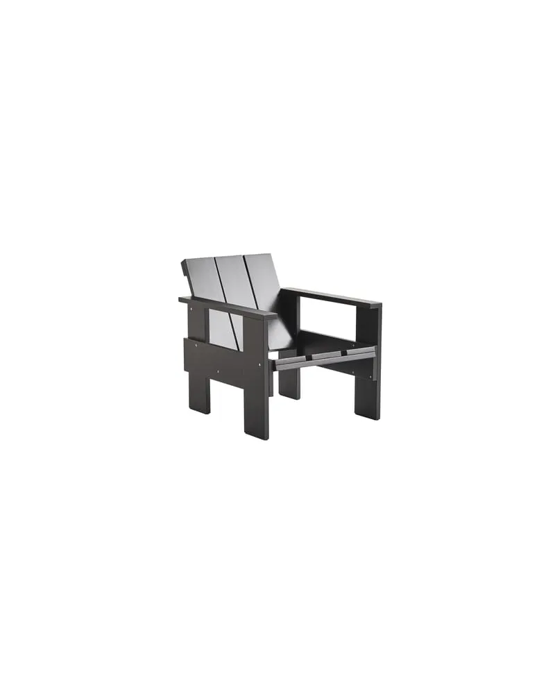 Hay Lounge-Sessel Crate - Schwarz - Kiefer, massiv - Designer Gerrit Rietveld 