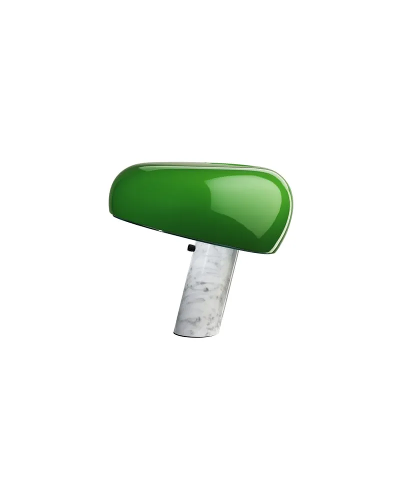 Flos Tischleuchte Snoopy - Grün - Carrara-Marmor - Designer Pier Giacomo Castiglioni 