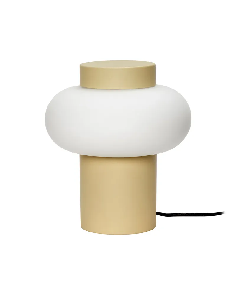 Hübsch Tischleuchte Camp - Beige - lackiertes Eisen 