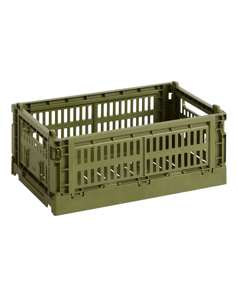 Hay Korb Colour Crate - Grau - Recyceltes Polypropylen - Designer Hay Studio 