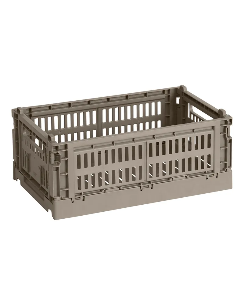 Hay Korb Colour Crate - Grau - Recyceltes Polypropylen - Designer Hay Studio 