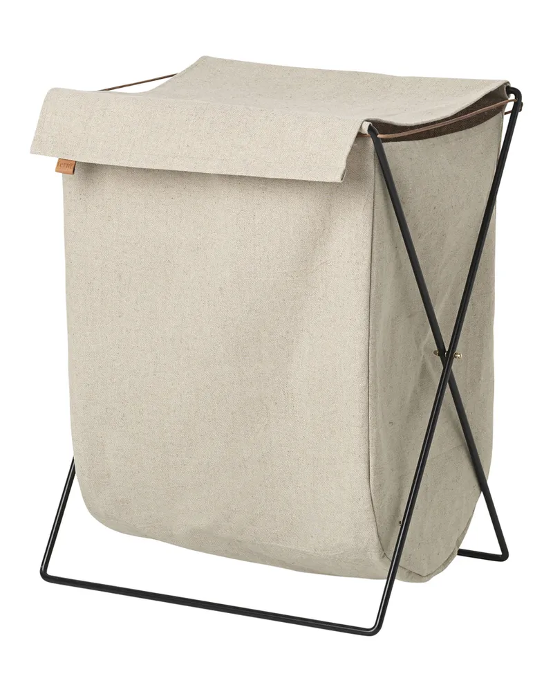 ferm LIVING Wäschekorb Herman - Beige - Epoxid-lackierter Stahl - Designer Herman Studio 