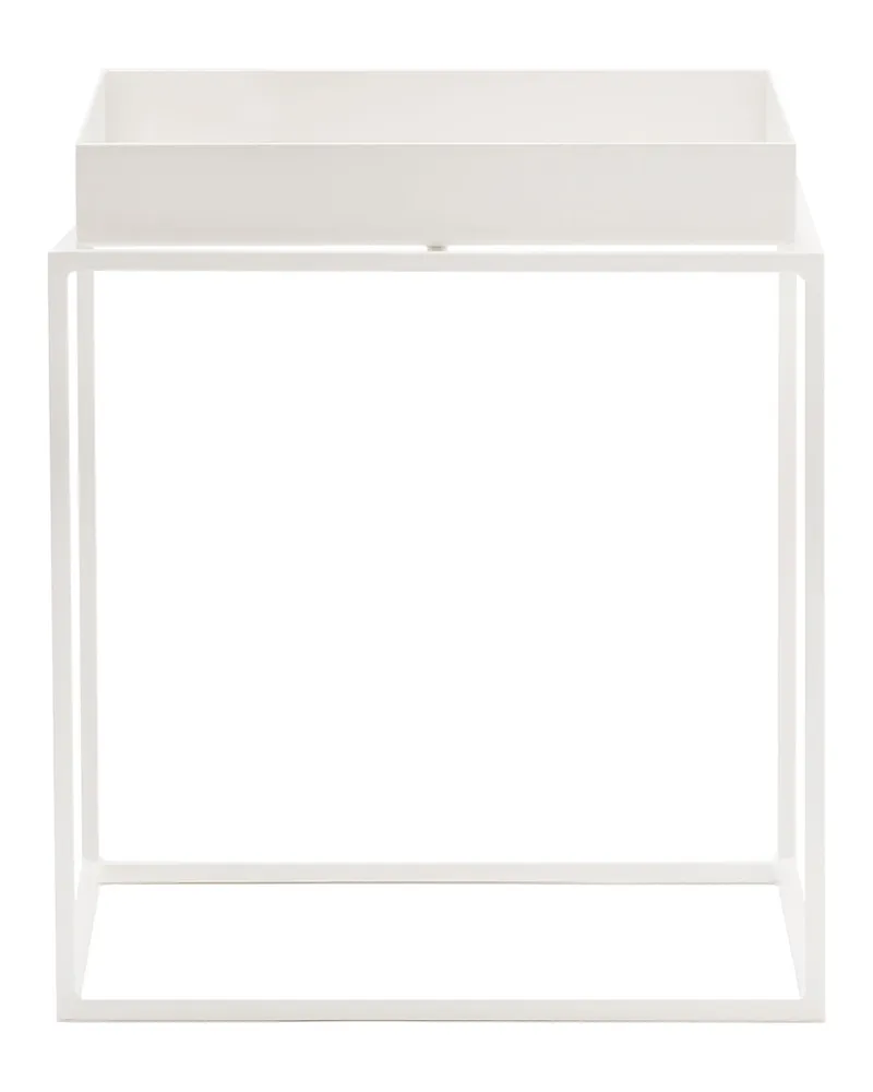 Hay Beistelltisch Tray - Beige - thermolackierter Stahl - Designer Hay Studio 