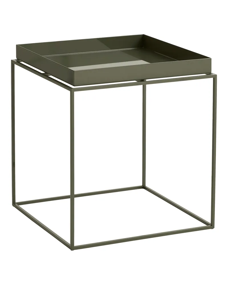 Hay Beistelltisch Tray - Beige - thermolackierter Stahl - Designer Hay Studio 