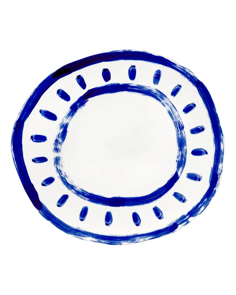 Serax Servierplatte Delia - Blau - emaillierter Sandstein - Designer Annebet Philps 
