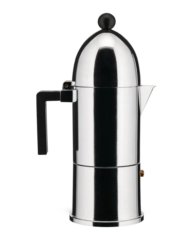 Alessi italienischer Kaffeebereiter Cupola - Metall - Gussaluminium - Designer Aldo Rossi 