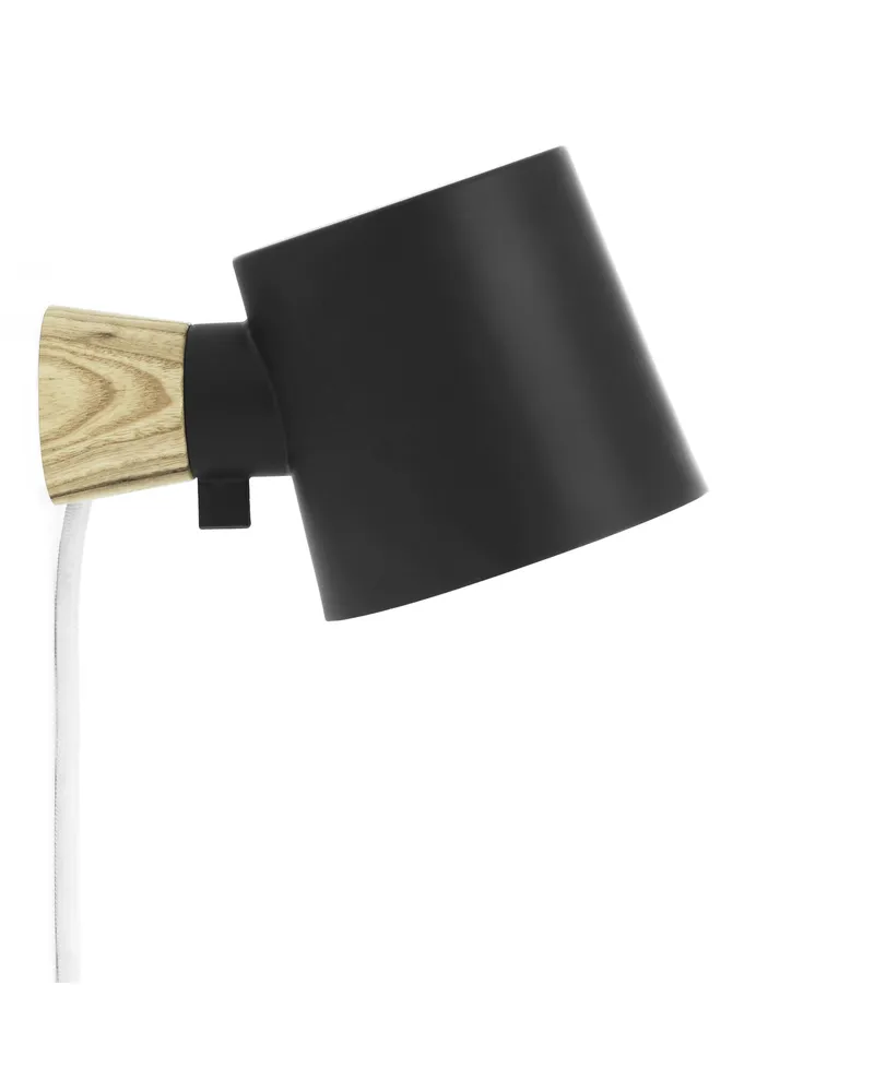 Normann Copenhagen Drehbare Wandleuchte Rise - Holz natur - Esche massiv - Designer Marianne Andersen 