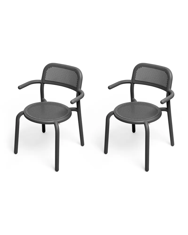 Fatboy Stapelbarer Sessel Toní - Schwarz - Aluminium - Designer Erik Stehmann 