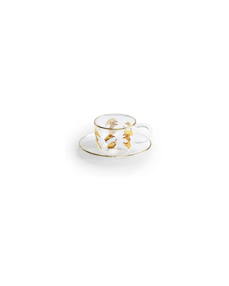 Seletti Kaffeetasse Toilet Paper - Bunt - Borosilikatglas - Designer Bas van der Veer 