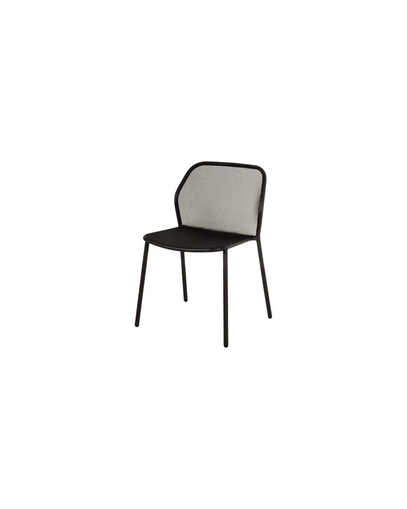 EMU Stapelbarer Stuhl Darwin - Schwarz - gefirnister Stahl - Designer LucidiPevere Studio 