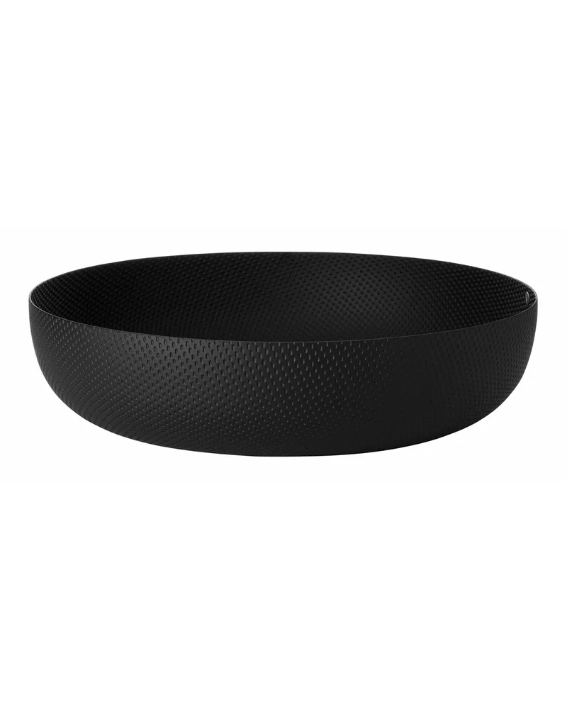 Alessi Korb JM - Schwarz - Epoxidbeschichteter Stahl - Designer Jasper Morrison 