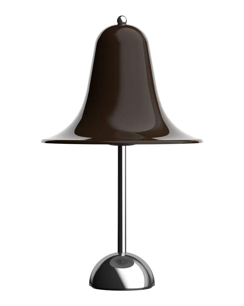 Verpan Tischleuchte Pantop - Grün - verchromtes Metall - Designer Verner Panton 