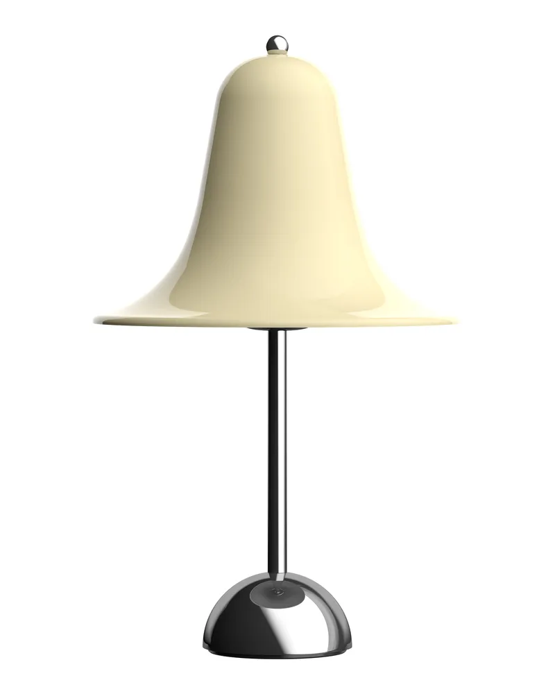Verpan Tischleuchte Pantop - Grün - verchromtes Metall - Designer Verner Panton 